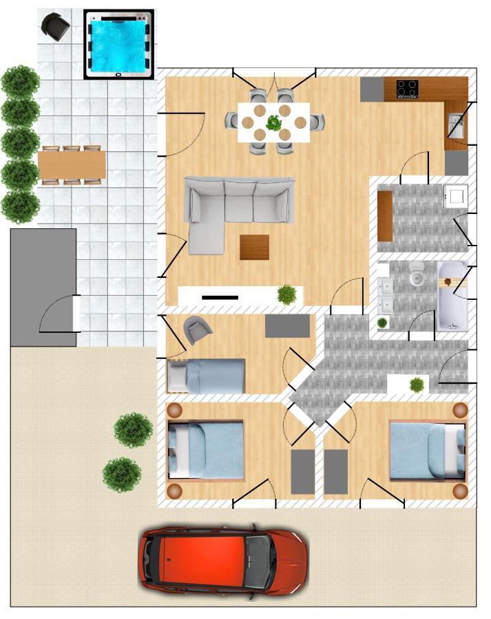 גרולסטיין Dolomites Bungalow Eifelsteig W View Terrace Bbq מראה חיצוני תמונה